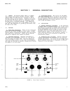 High Voltage Supply 240A; Keithley Instruments (ID = 2947937) Power-S