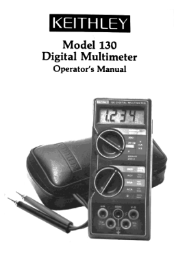 Digital Multimeter 130; Keithley Instruments (ID = 2891892) Equipment