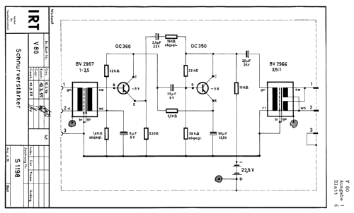 Schnurverstärker V80; Keller, Amandus; (ID = 444027) Verst/Mix