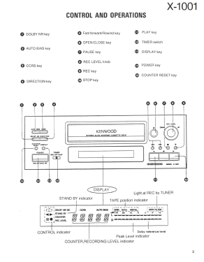 Stereo Auto Reverse Cassette Deck X-1001; Kenwood, Trio- (ID = 2995456) Sonido-V