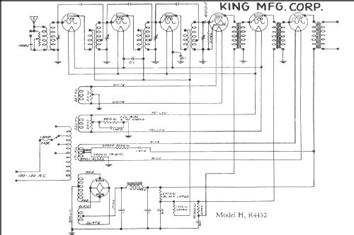 H Ch= R4432; King Manufacturing (ID = 425570) Radio