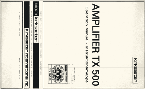 TX500; Kirksaeter, (ID = 1176065) Ampl/Mixer