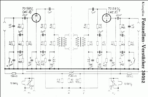 Fotozellen-Verstärker 30052; Klangfilm GmbH (ID = 245870) Ampl/Mixer