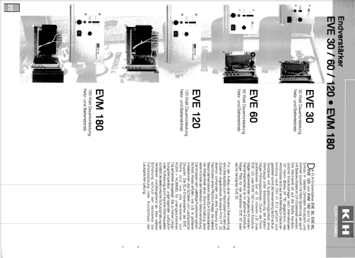 Endverstärker EVE 60; Klein & Hummel; (ID = 1725249) Ampl/Mixer