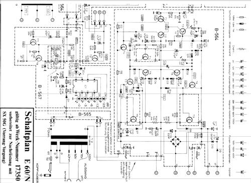 HiFi Mono Mischverstärker E 60/N; Klein & Hummel; (ID = 1792584) Verst/Mix