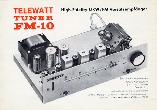 Telewatt FM-10M; Klein & Hummel; (ID = 135485) Radio