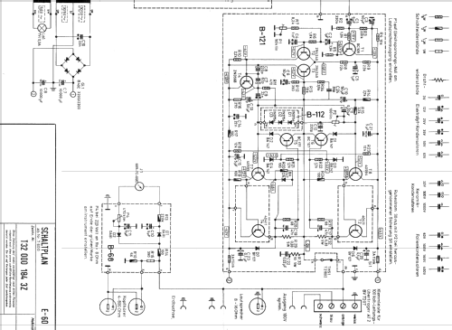 Telewatt HiFi Mischverstärker E 60; Klein & Hummel; (ID = 739007) Ampl/Mixer