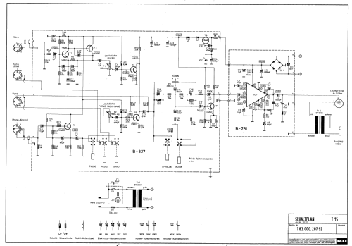 HiFi Mono-Mischverstärker Telewatt T15; Klein & Hummel; (ID = 899676) Verst/Mix