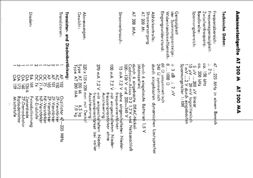 Antennentestgerät AT200M; Klemt, Arthur; (ID = 896564) Ausrüstung