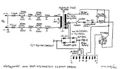 VHF-Voltmeter V600M; Klemt, Arthur; (ID = 1384730) Ausrüstung