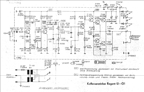 Regent Kofferverstärker 12 - G1; Klingenthaler (ID = 1772571) Verst/Mix