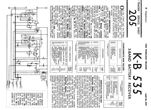 KB 535; Kolster Brandes Ltd. (ID = 1035714) Radio