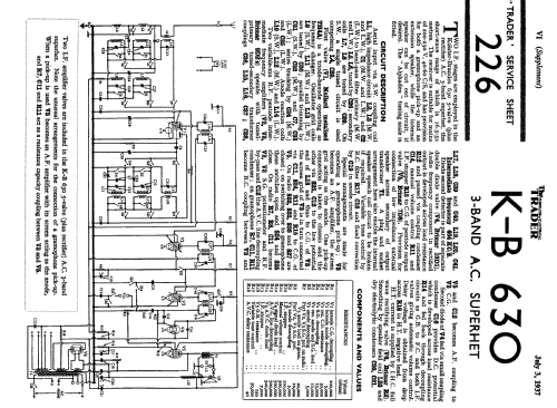 KB 630; Kolster Brandes Ltd. (ID = 1037387) Radio