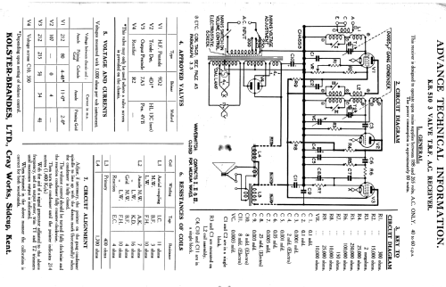 KB 510; Kolster Brandes Ltd. (ID = 2382433) Radio