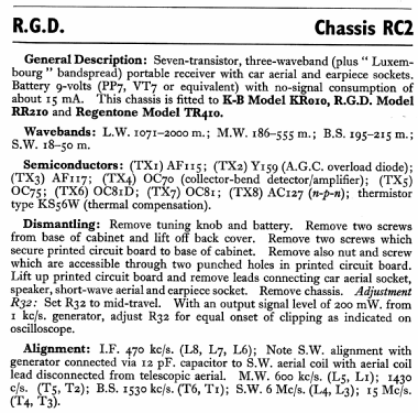 KR010 Ch= RC2; Kolster Brandes Ltd. (ID = 776684) Radio