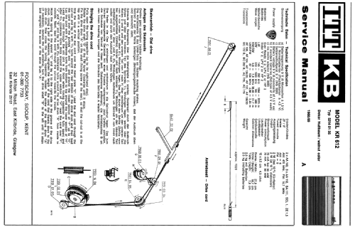 KR612 52140135; ITT-KB; Foots Cray, (ID = 1325112) Radio