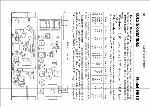 MR10; Kolster Brandes Ltd. (ID = 558111) Radio