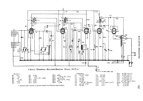 Radio Tunetime PGT-10 ch= RT-10?; Kolster Brandes Ltd. (ID = 584667) Radio