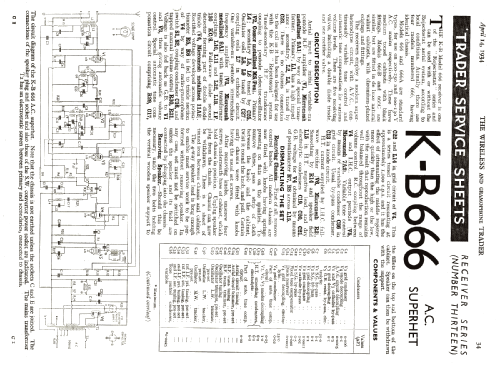 Rejectostat De Luxe KB 666B; Kolster Brandes Ltd. (ID = 1015792) Radio