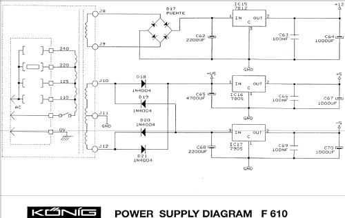 TV-Pattern Generator F-610 ; König Electronic (ID = 766840) Equipment