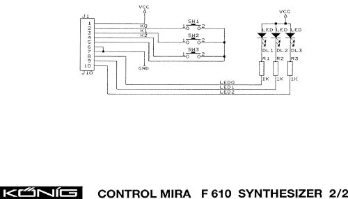 TV-Pattern Generator F-610 ; König Electronic (ID = 766842) Equipment