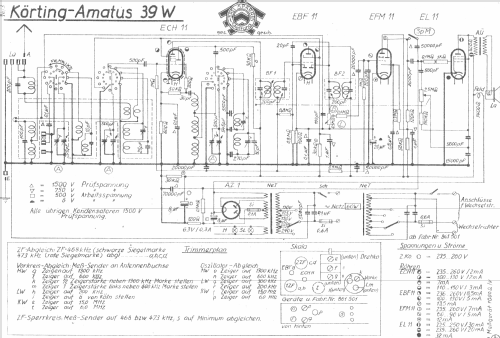 Amatus 39W; Körting-Radio; (ID = 1006395) Radio