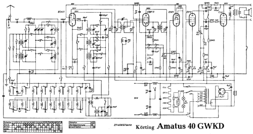 Amatus 40GWKD; Körting-Radio; (ID = 4692) Radio