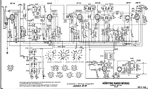 Audax 53W; Körting-Radio; (ID = 1718642) Radio