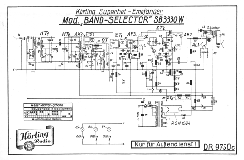 Band-Selector SB3330W; Körting-Radio; (ID = 24625) Radio