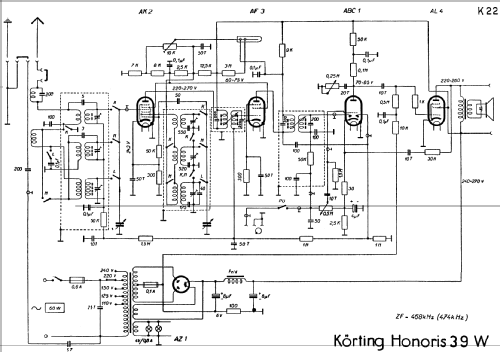 Honoris 39W; Körting-Radio; (ID = 215730) Radio