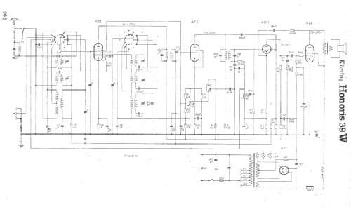 Honoris 39W; Körting-Radio; (ID = 4716) Radio