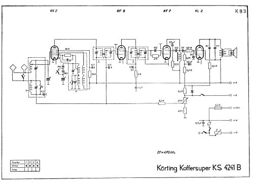 Koffersuper KS4241B; Körting-Radio; (ID = 44768) Radio