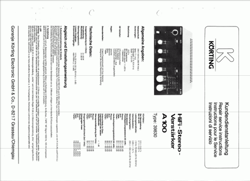 A-100 Typ: 39830; Körting-Radio; (ID = 1198045) Ampl/Mixer