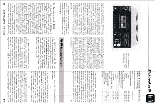 Cassettendeck C-100 Type 39880; Körting-Radio; (ID = 1004250) R-Player