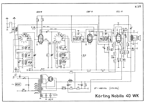 Körting Nobilis 40 WK 40WK; Körting-Radio; (ID = 44762) Radio