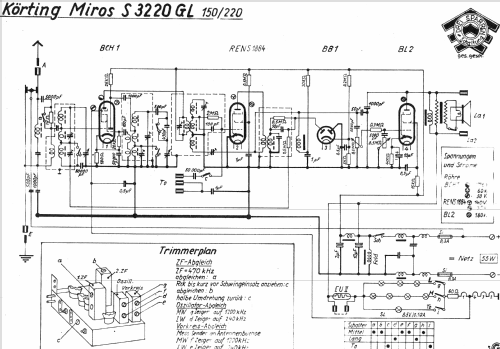 Miros S3220GL; Körting-Radio; (ID = 1026903) Radio