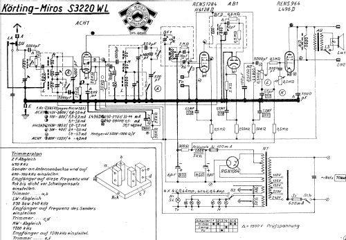 Miros S3220WL; Körting-Radio; (ID = 1026843) Radio