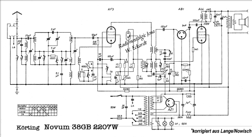 Novum 38 GB2207W; Körting-Radio; (ID = 513816) Radio