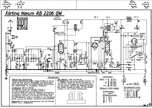 Novum RB2206GW; Körting-Radio; (ID = 2216836) Radio