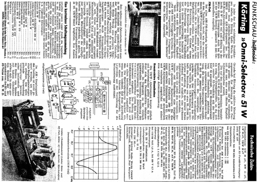 Omni-Selector 51W; Körting-Radio; (ID = 1018049) Radio