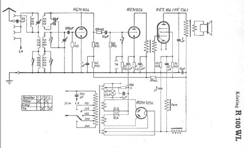 R100WL; Körting-Radio; (ID = 4820) Radio