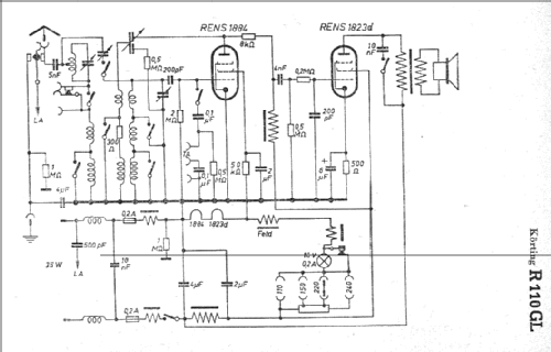 R110GL; Körting-Radio; (ID = 4821) Radio