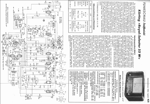 Royal-Selector 53W; Körting-Radio; (ID = 28068) Radio