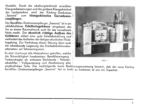 Saxonia RB3300GW; Körting-Radio; (ID = 1353689) Radio