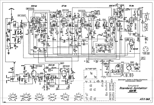 Standard Syntektor Chassis 621W Ch= AD2-349i; Körting-Radio; (ID = 15428) Radio