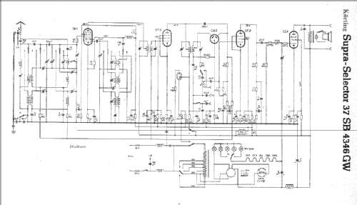 Supra-Selector 37 SB4346GW; Körting-Radio; (ID = 4751) Radio