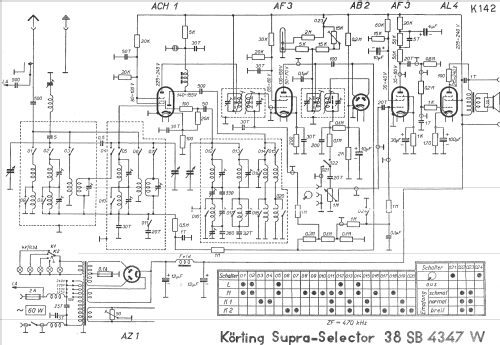 Supra-Selector 38 SB4347W; Körting-Radio; (ID = 1468918) Radio