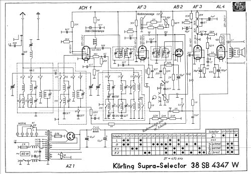 Supra-Selector 38 SB4347W; Körting-Radio; (ID = 478080) Radio
