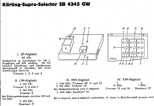 Supra-Selector SB4345GW; Körting-Radio; (ID = 14398) Radio