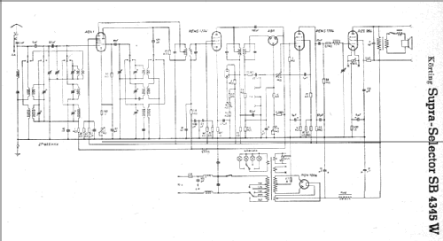 Supra-Selector SB4345W; Körting-Radio; (ID = 4750) Radio